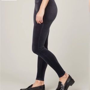 SPANX Black Velvet Leggings